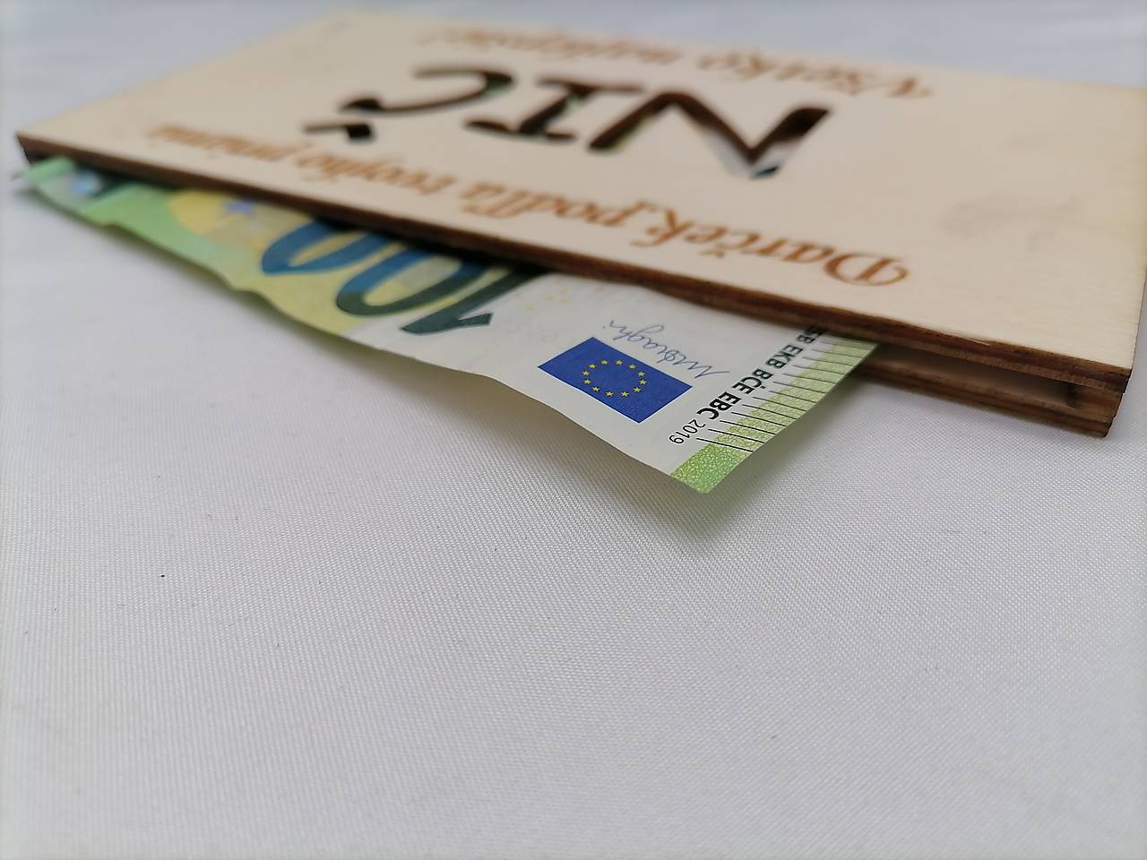 !AKCIA! Obálka na peniaze NIČ