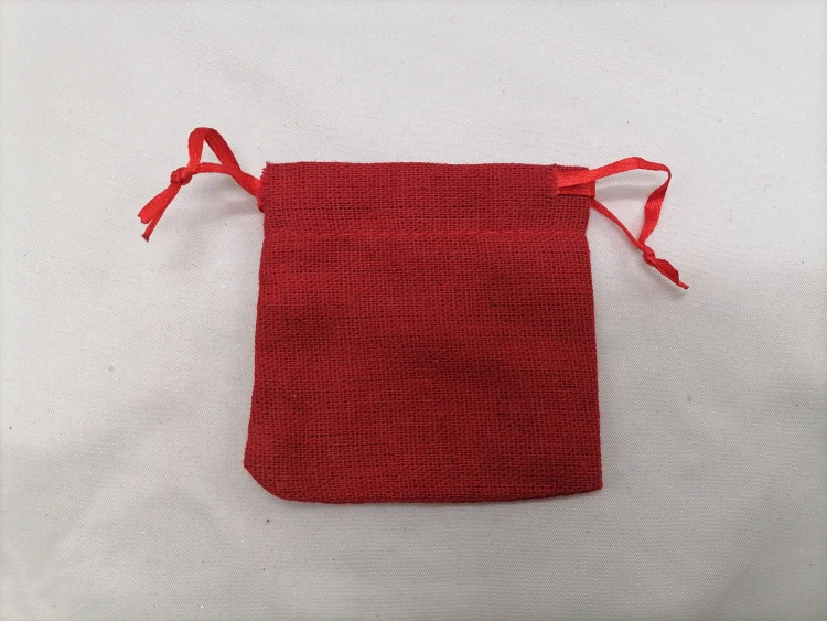 Darčekové vrecúško červené 8 x 8cm