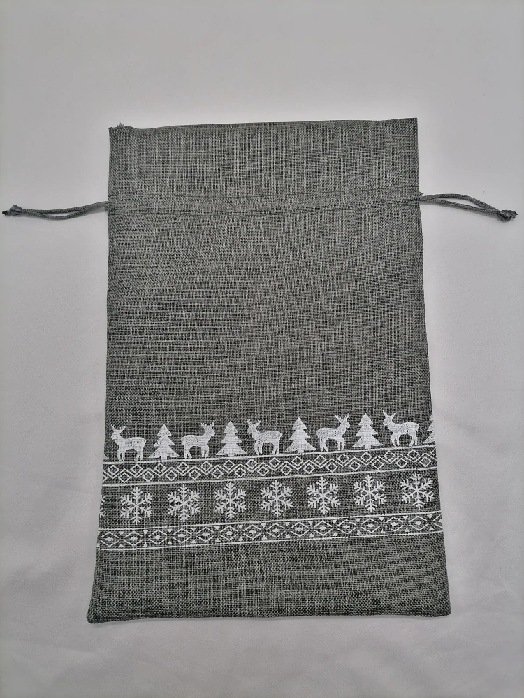 Mikulášske vrecko tmavošedé  30 x 20cm
