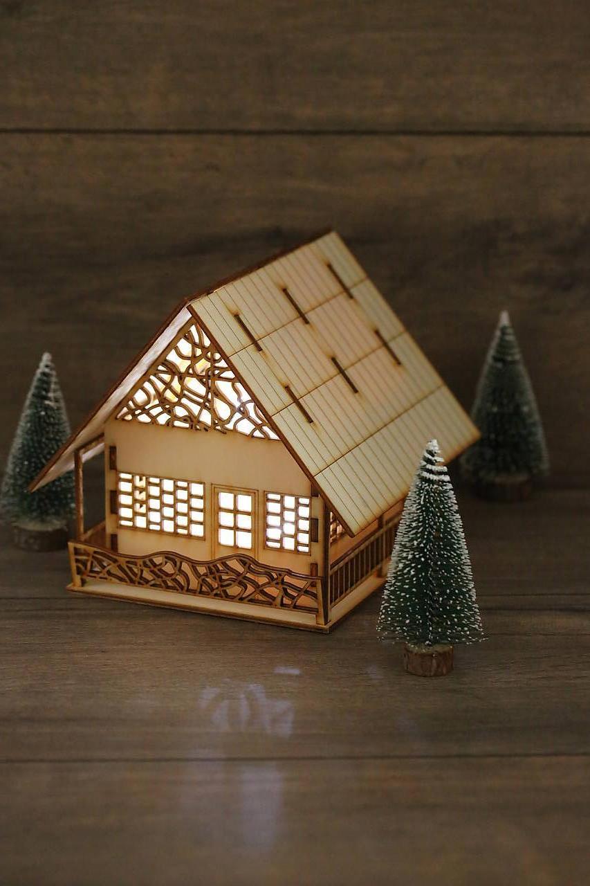  3D domček svietiaci