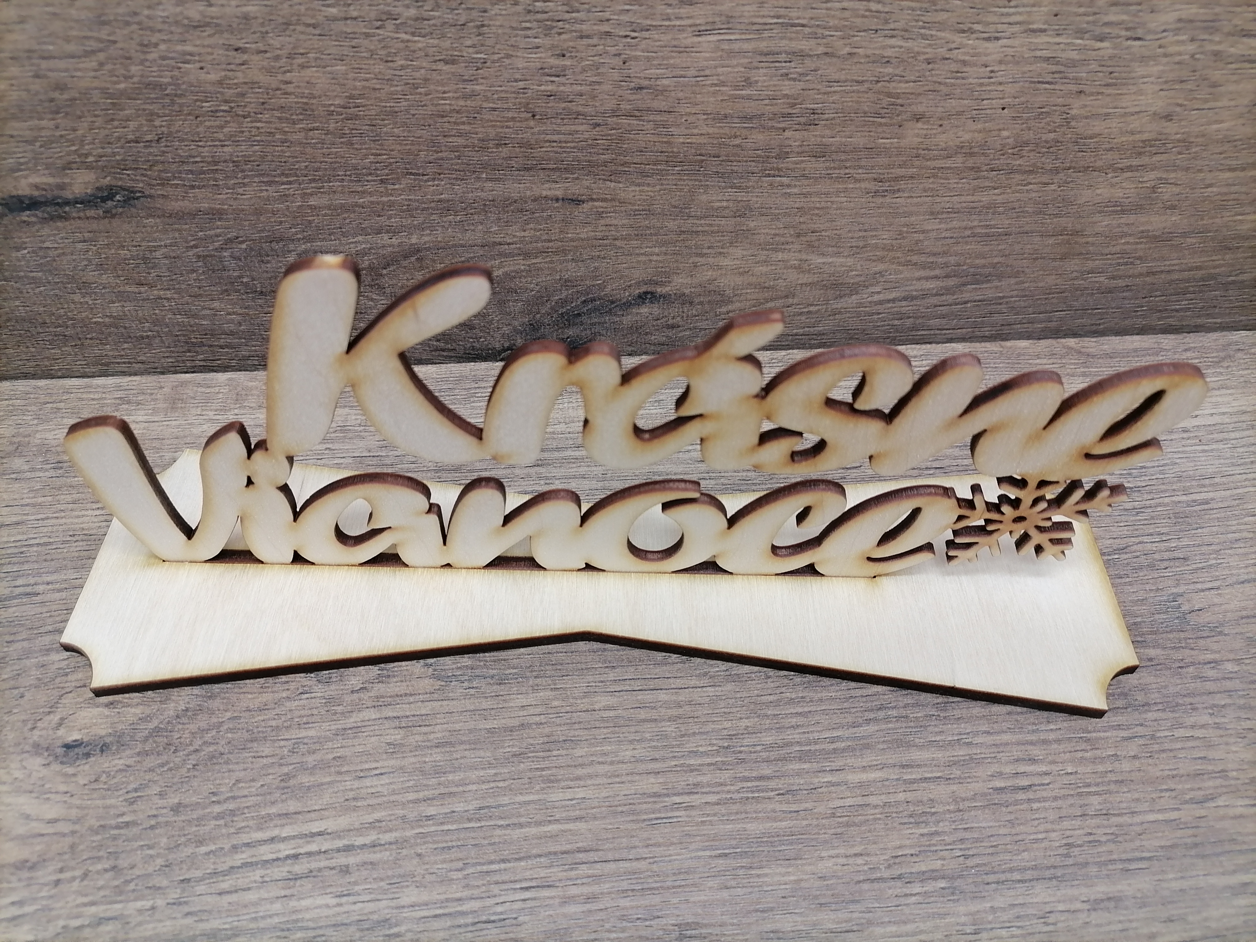 Drevený nápis Veselé Vianoce 23cm