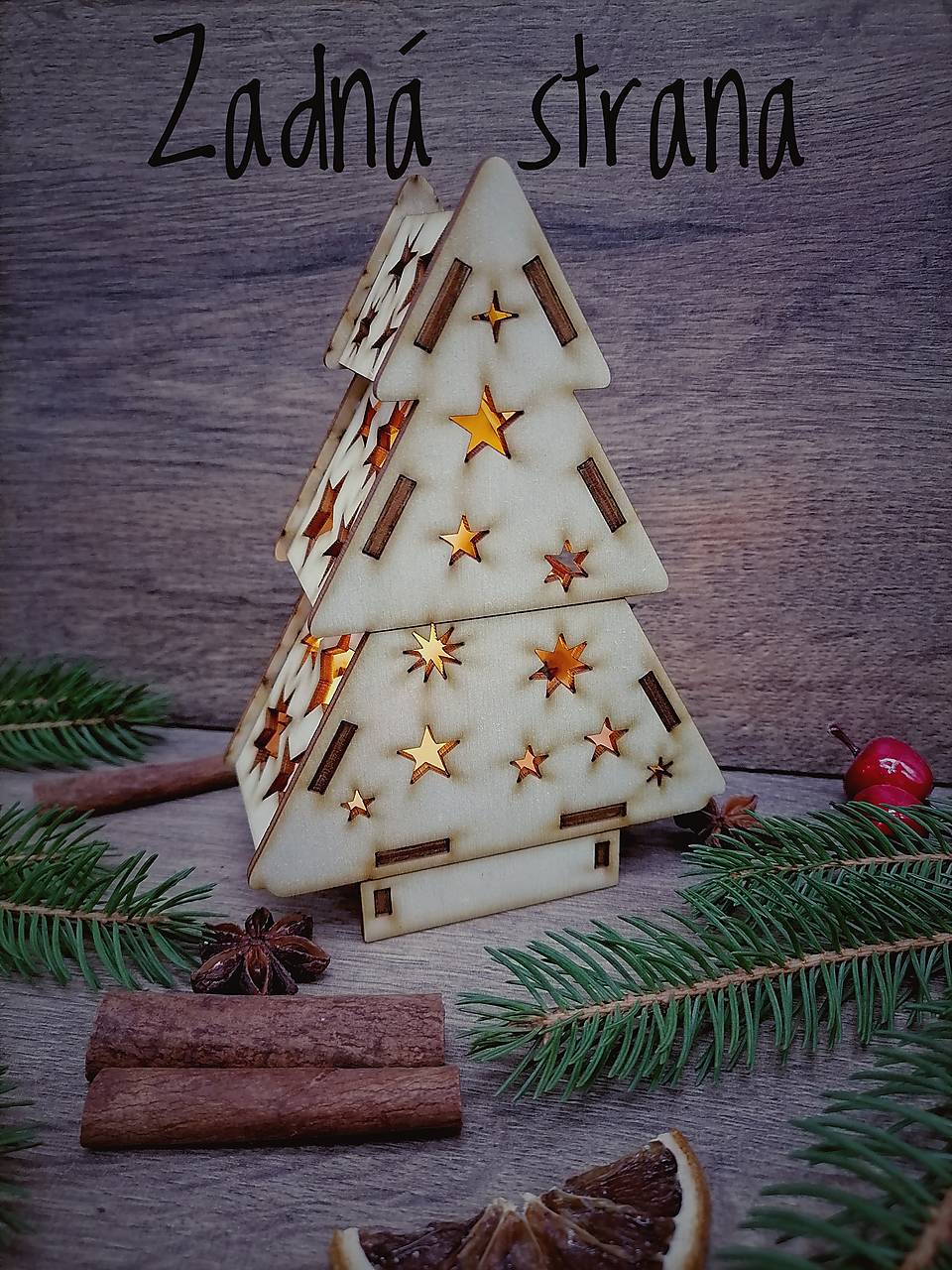 Vianočný stromček svietiaci 15cm