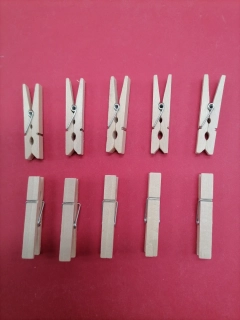 drevený štipec 5cm set 10ks