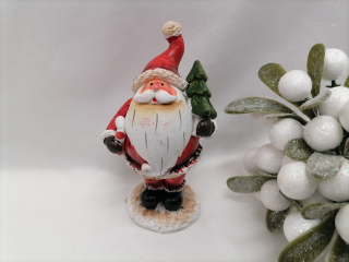 Mikuláš / Santa so stromčekom polyresin