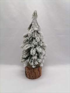 3D umelý stromček zasnežený 18cm