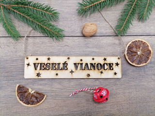 Tabuľka Veselé Vianoce
