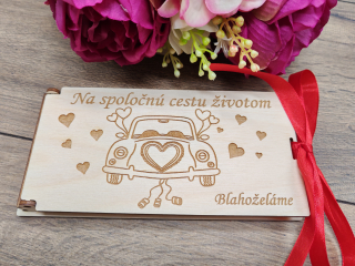 Svadobná obálka na peniaze