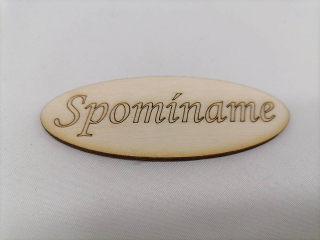Oválik spomíname 8cm