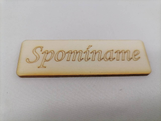 Tabuľka spomíname 8cm