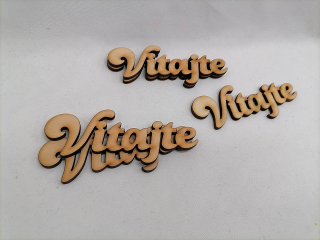 Nápis vitajte 10cm