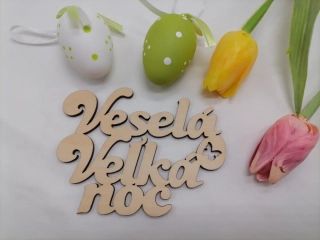 Nápis Veselá Veľká noc
