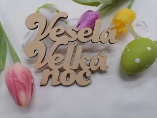 Nápis Veselá Veľká noc