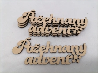 Nápis Požehnaný advent