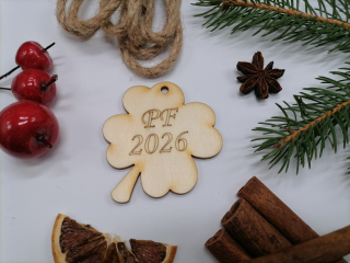 Ozdoba na stromček štvorlístok PF 2026