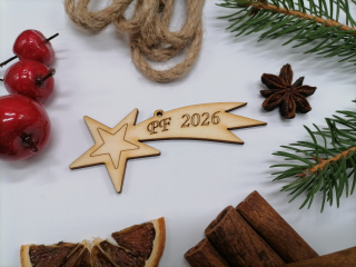 Ozdoba na stromček kométa PF 2026