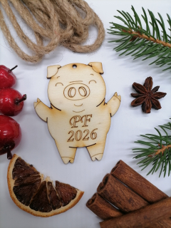 Ozdoba na stromček prasiatko PF 2026