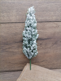 3D umelý stromček zasnežený zápich 20cm