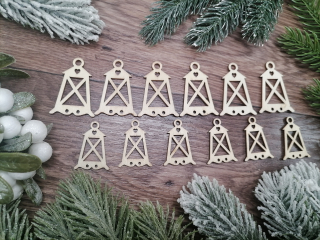 Set drevených lampášov