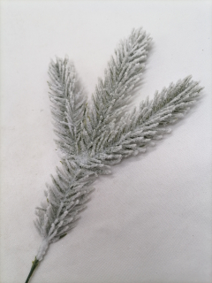 Čečinový konárik zasnežený 24cm