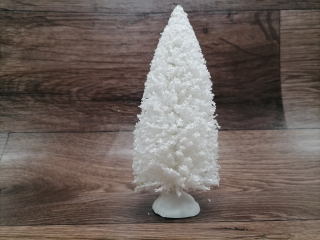 Stromček umelý zasnežený biely 15cm